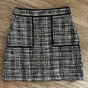 Loft outlet tweed shift skirt, size 0P
